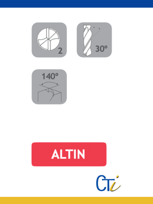 5XD FORET EN CARBURE MONOBLOC DIN6537L – Série Longue