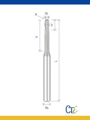 Z2 FRAISE TORIQUE – Queue de 6