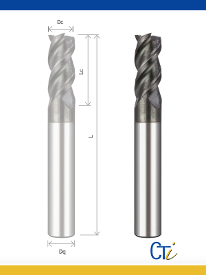 Z3 FRAISE CYLINDRIQUE EN BOUT 45º – Série Normale