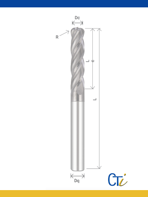 Z4 FRAISE TORIQUE Coupe Longue