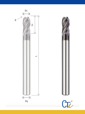 Z4 FRAISE TORIQUE Extra Longue