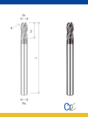 Z4 FRAISE TORIQUE Avec rayon