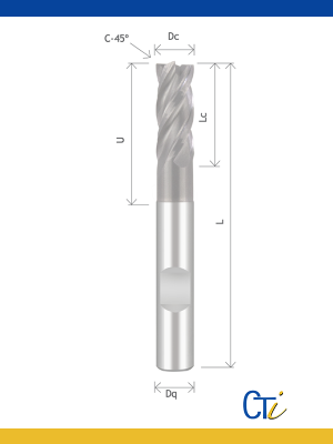 Z4 HYPERLINK : FRAISE CYLINDRIQUE DV 35º/38º – Queue W. – Eco