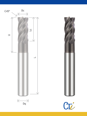 Z4 HYPERLINK PLUS : FRAISE CYLINDRIQUE DV 35º/38º